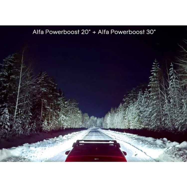 Alfa 20" Powerboost LEDramp 216W (E-märkt, Combo)