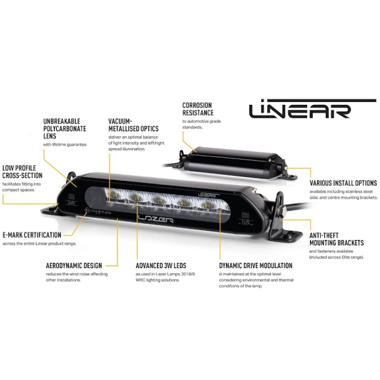 Lazer LED-ramp Linear 6 Standard (E-märkt)