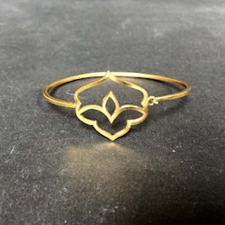 LOTUS STELT ARMBAND I MÄSSING