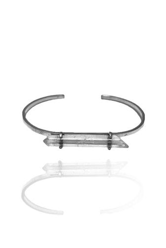 HORISONTELL BERGSKRISTALL ARMBAND I 925 SILVER