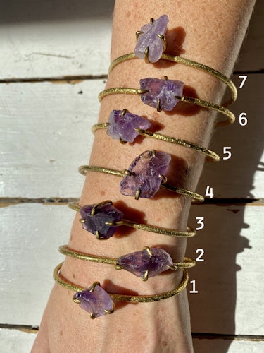 RÅ AMETIST STONE BRACELET