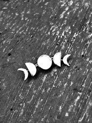 MÅNFAS EARCRAWLER I 925 SILVER
