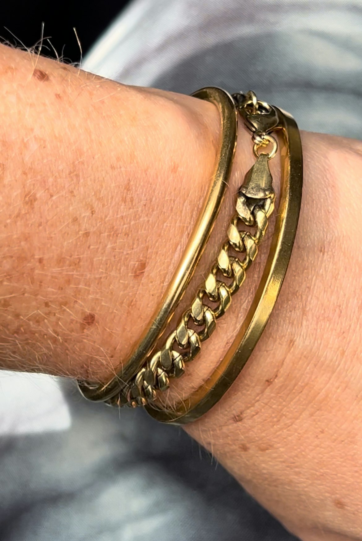 PANSARLÄNK ARMBAND I MÄSSING