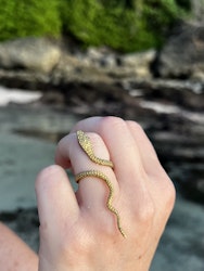 SERPENT ORM RING I MÄSSING