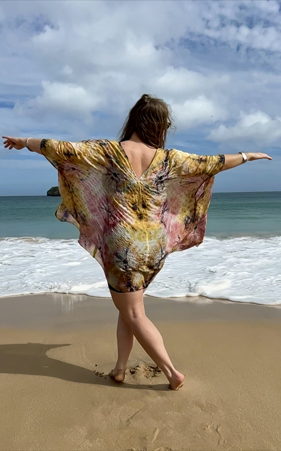 KORT SIDENKIMONO #10