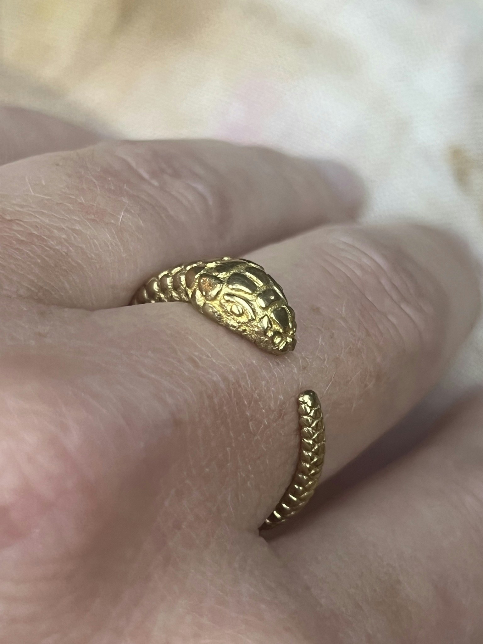 OUROBORO ORM RING I MÄSSING