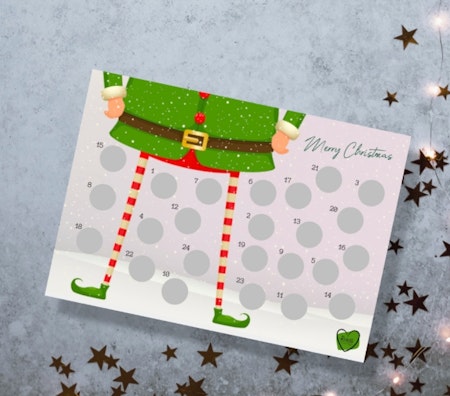 Skrape-Julekalender DIY