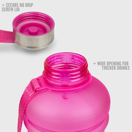 1L Drinks Hydration Water Bottle Pink