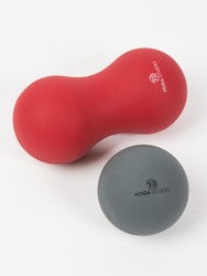 Trigger Point Massage Ball and Peanut Ball Set - Red
