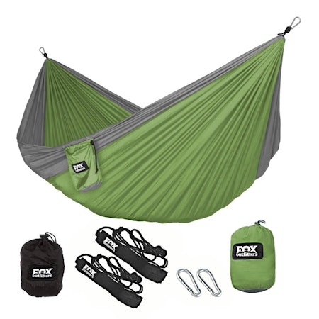 Fox Outfitters - Double Hammock - Grey lime green