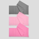 Phoenix Fitness - 3 Pack Yoga Stretch Resistance Bands - pink/grey