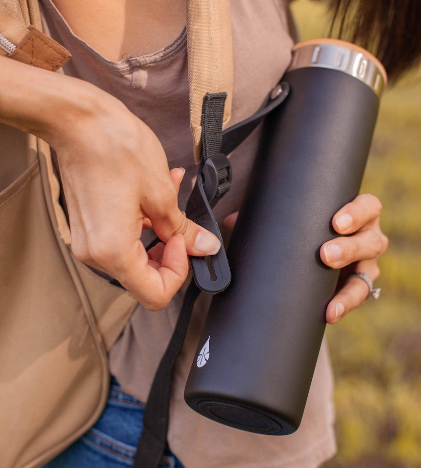 Elemental Stainless Bottle - 590ml - Black