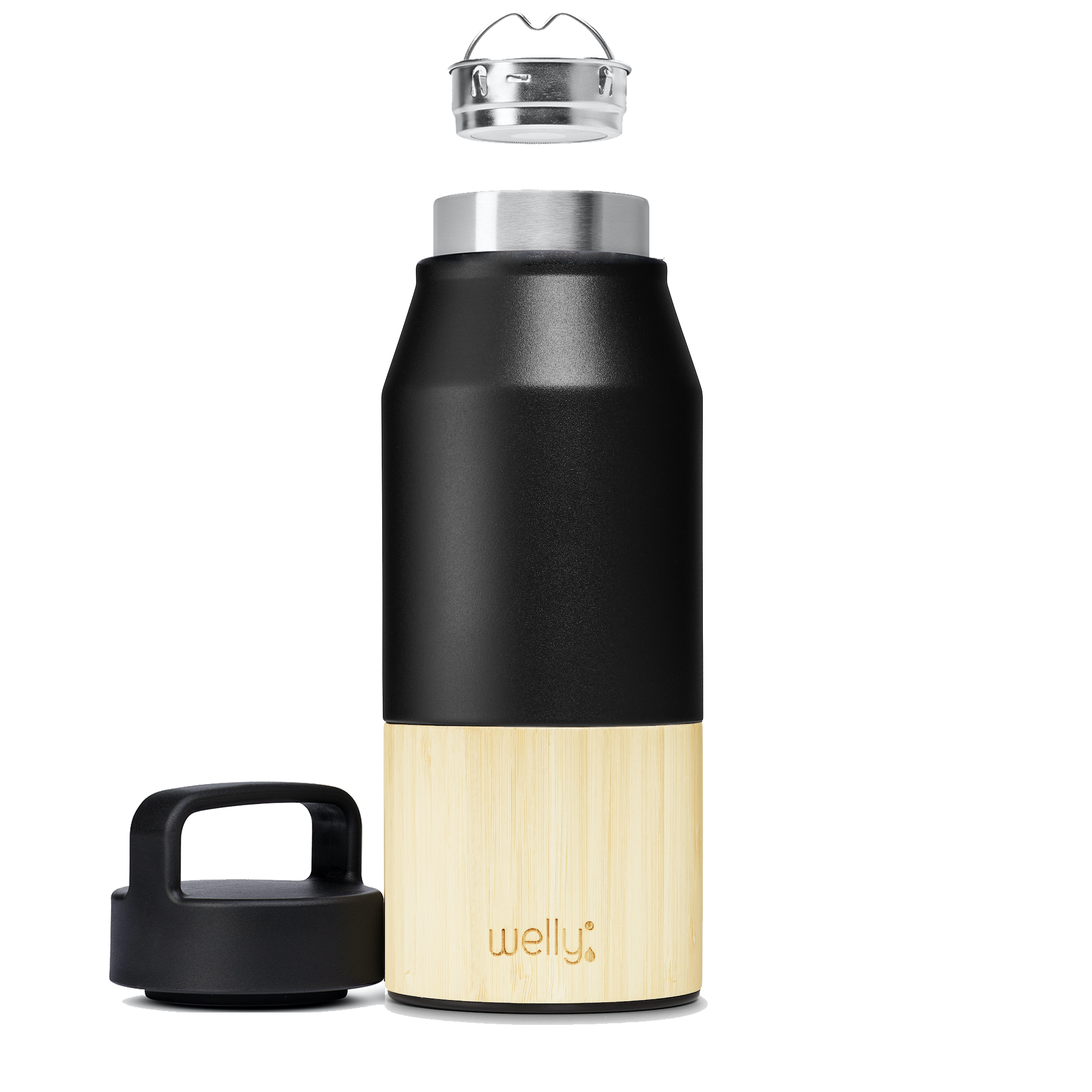 Large Welly Traveler Bottle - 830ml - Black