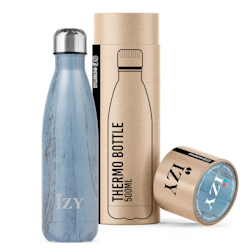 IZY Insulated Bottle - Marbel Blue  - 500ML