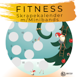 Fitness Skrape-kalender m/MiniBands