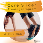 Core Slider Treningsprogram, inkl 1stk Core Slider