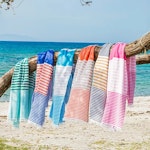 Towel 2 Go - Bali Hamman Håndkle - Blå/Oransje