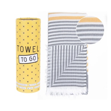 Towel 2 Go - Bali Hamman Håndkle - Gul/Grå