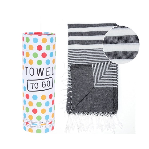 Towel 2 Go - Bali Hamman Håndkle - Grå