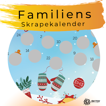 Scratch-off Julekalender - Familiens Treningskalender