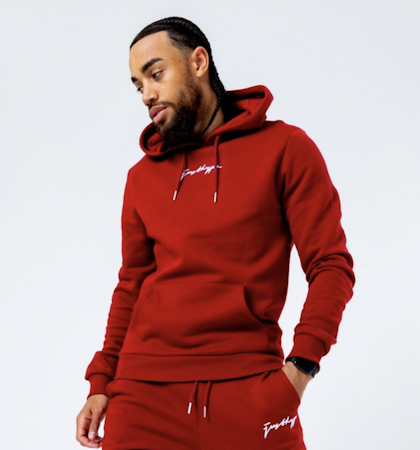 Hype - Scrible Logo Hoodie - Burgundy