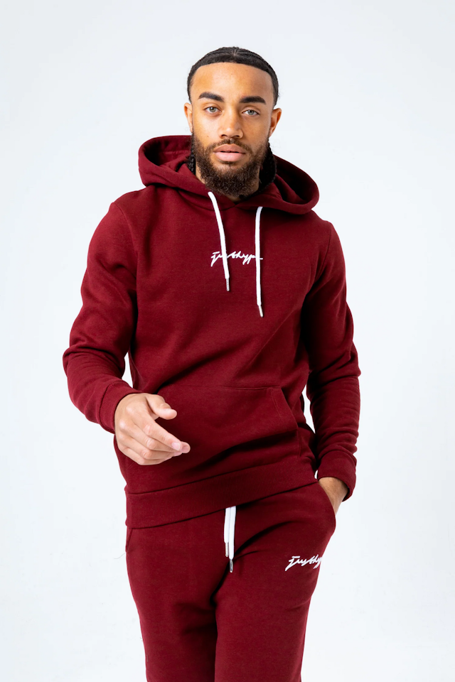 Hype Tracksuit SET - Hoodie + Pants - Burgundy