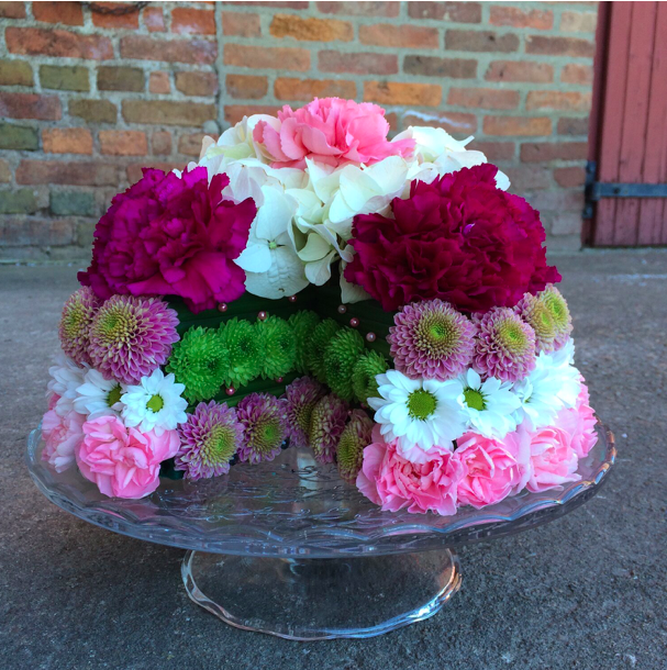 Create a flower cake