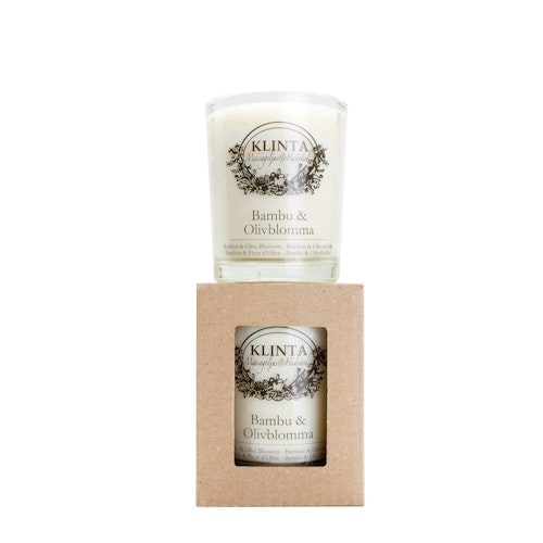 Scent and massage candle - bamboo & olive flower