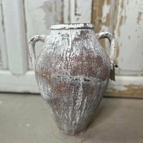 Antik urna vit