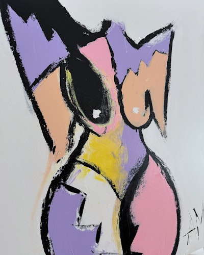 Purple Shoulder 70x90