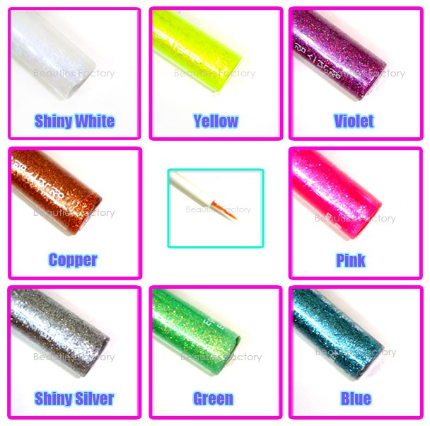 Glitter Liquid Eyeliner Set - 8 colors