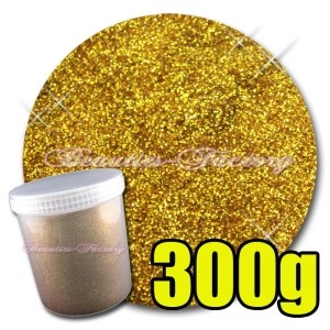 Finkornigt Glitter - 300g - Gold