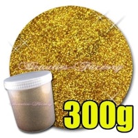 Finkornigt Glitter - 300g - Gold