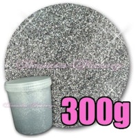 Finkornigt Glitter - 300g - Silver