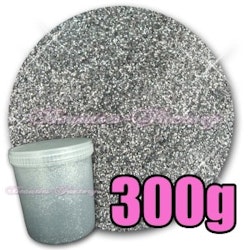 Finkornigt Glitter - 300g - Silver