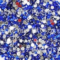 Rhinestones - Runda 2mm - 20000st/påse - Deep Blue