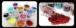 Små Hexagon Glitter set - 12st