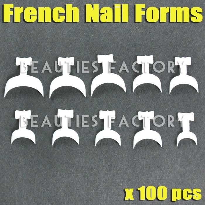 Franska Nageltippar Kanter - 100st