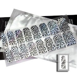 Självhäftande nagelfolie i ark - Leopard III Chrome