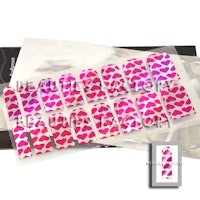 Självhäftande nagelfolie i ark - Pink Heart Chrome