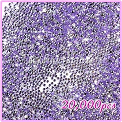 PRO Rhinestones Runda 2mm - 20000st/påse - Light Purple