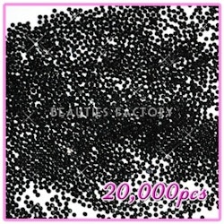 PRO Rhinestones Runda 2mm - 20000st/påse - Black