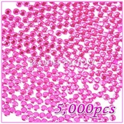 Pro Rhinestones Runda 5mm - 5000st/påse - Cherry