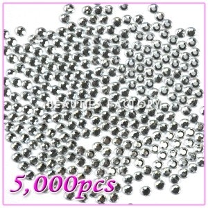 Pro Rhinestones Runda 5mm - 5000st/påse - Crystal