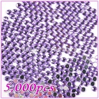 Pro Rhinestones Runda 5mm - 5000st/påse - Light Purple