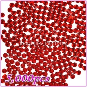 Pro Rhinestones Runda 5mm - 5000st/påse - Red