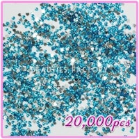 Rhinestones Hjärtan 2mm - 20000st/påse - Light Blue