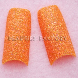 Glitter Franska Tippar - Orange