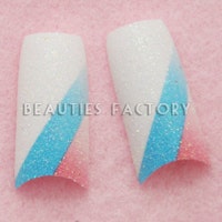 Glitter Franska Tippar - Pure