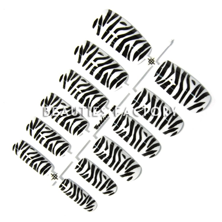 12st Design Lösnaglar - Zebra